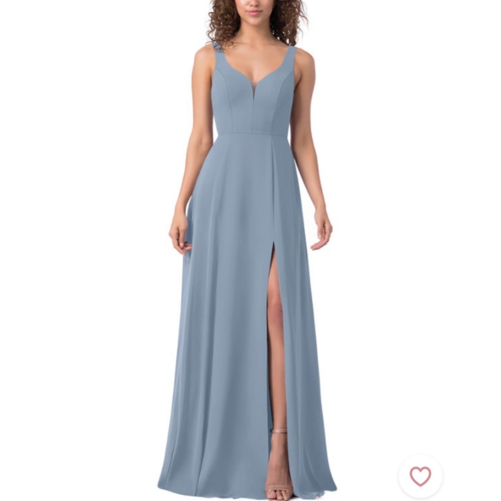Azazie Kianna in Dusty Blue size 6 (A6)